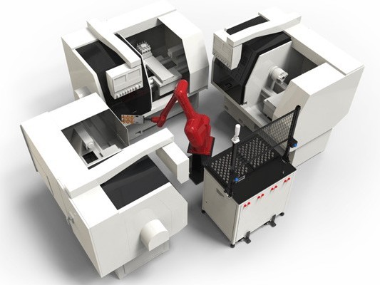 機(jī)器人車床上下料方案
