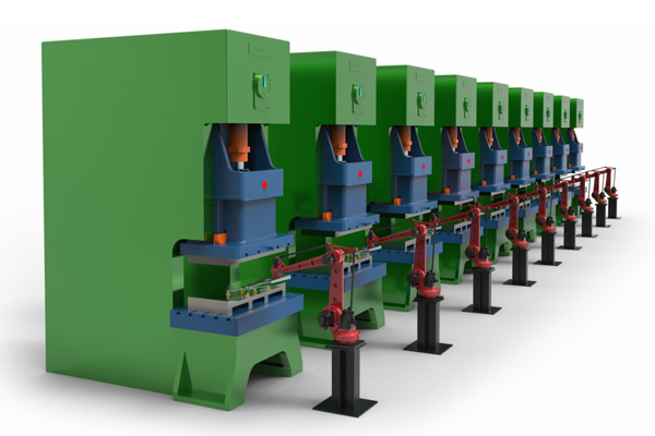 四軸沖壓機器人連線應用