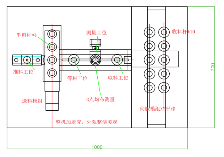 墊片厚度檢測工位圖